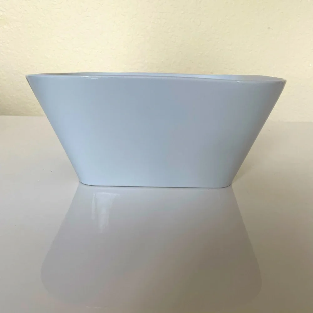 Crate & Barrel salad serving bowl.